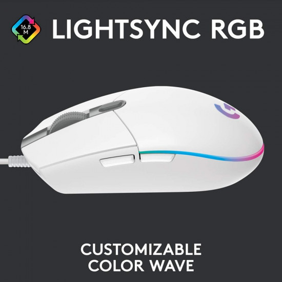 Logitech G102 Lightsync White