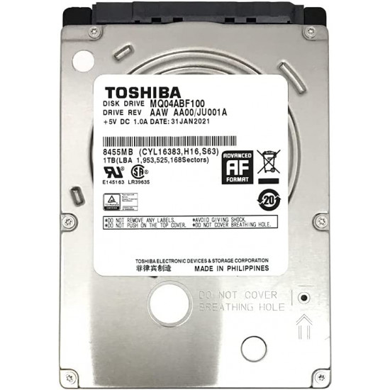 HDD Toshiba 1TB 2.5 MQ04ABF100 